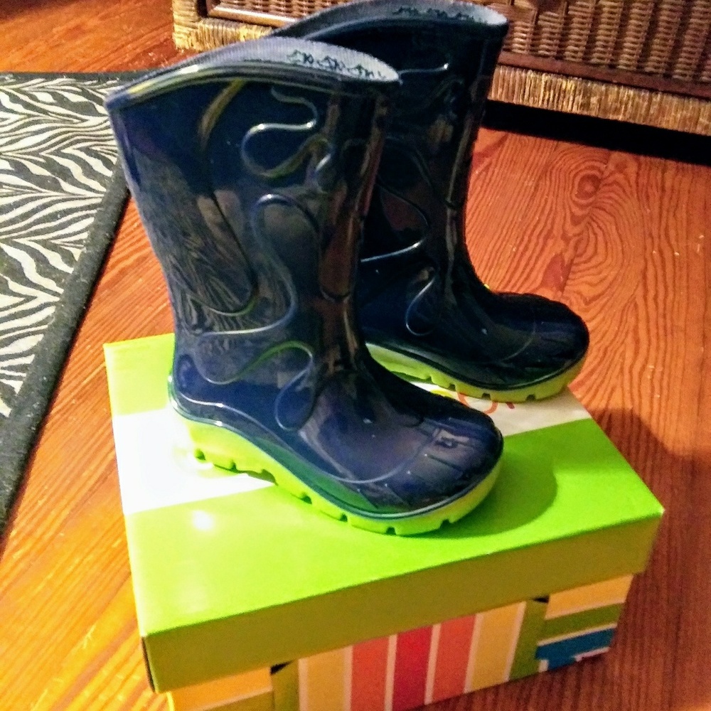 Children's rain boots navy Sz-7